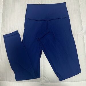 Blue Lululemon leggings ankle length